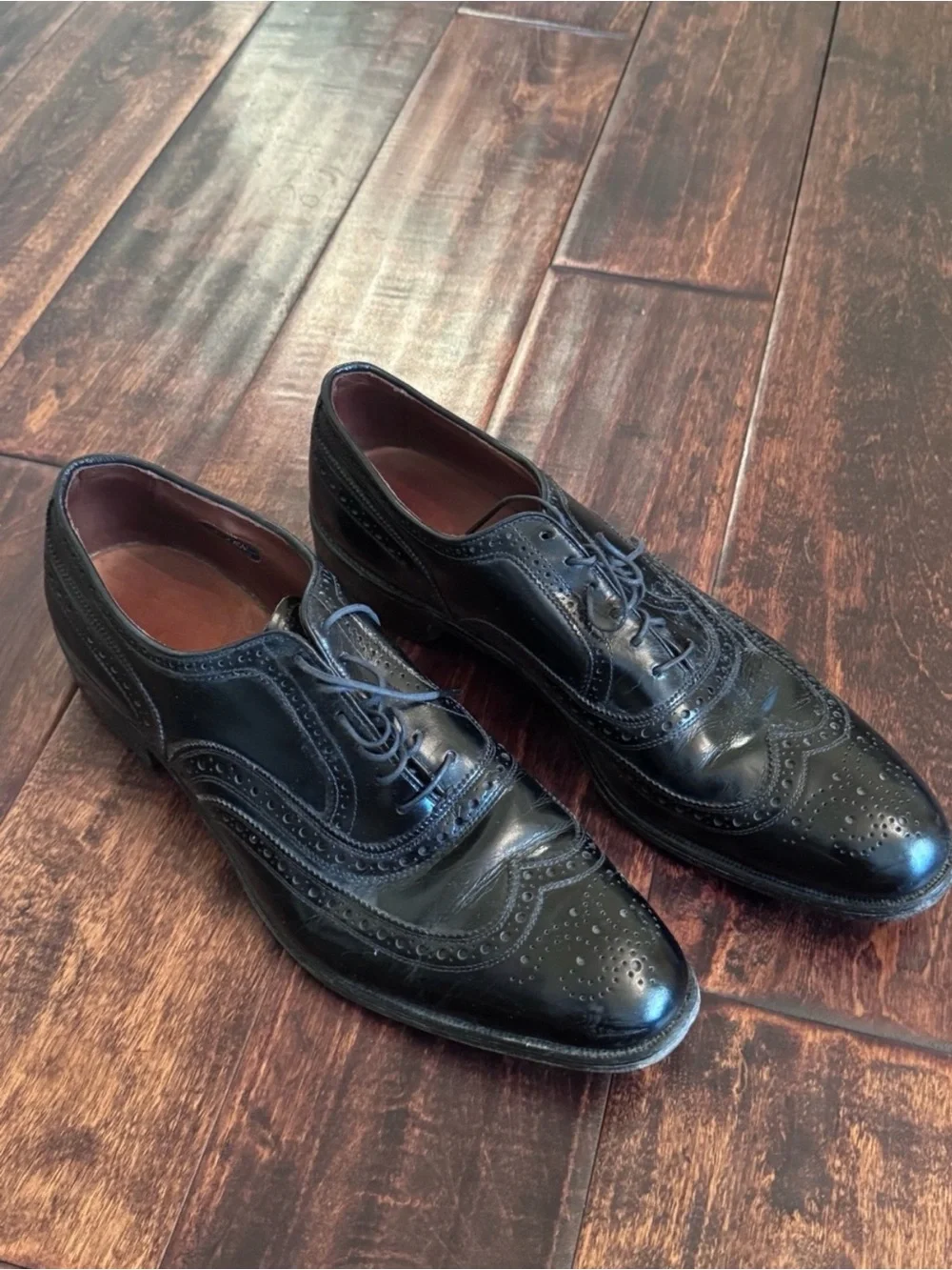 ALLEN EDMONDS McAllister Wingtip Oxford Dress Shoe Sz 11A